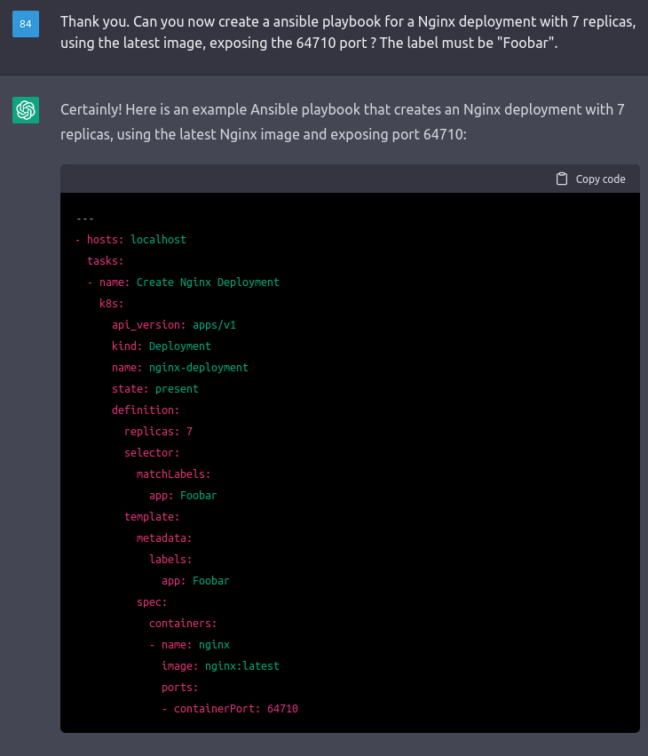 ansible k8s deployment