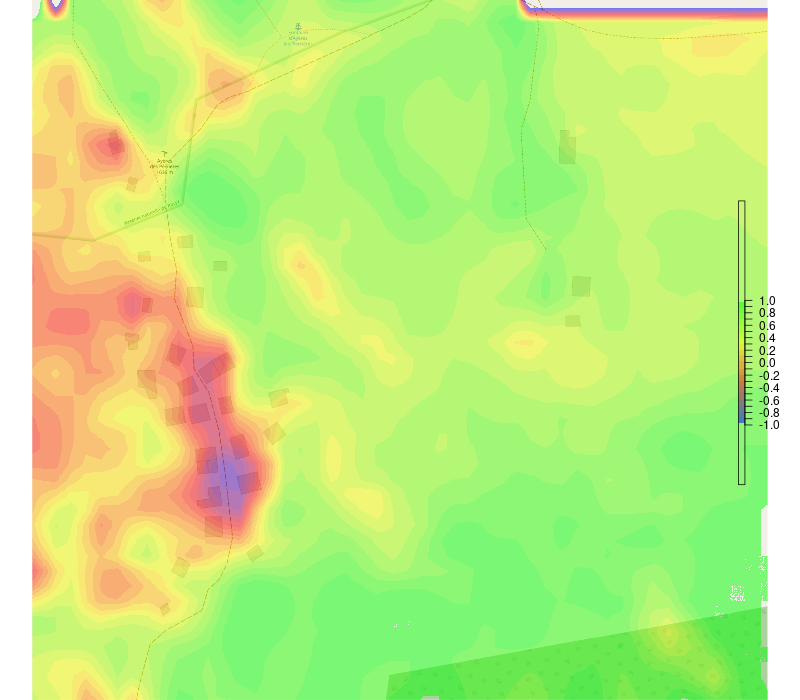 NDVI mapped